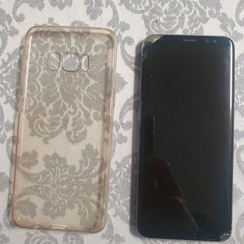 Samsung Galaxy S8 used phone for parts with broken screen