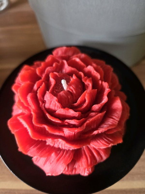 Rose candle made to order from soy wax