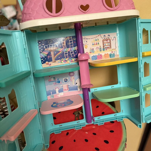 Kids’ Dollhouse Multi-Level Playset with Accessories
