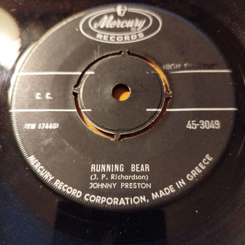 Johnny Preston 45' record used