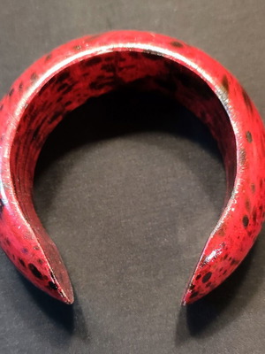 Red and black vintage 90s cuff bracelet like new