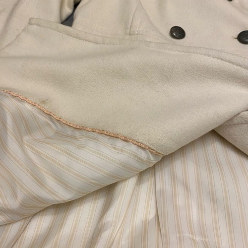 Bershka wool white coat like new, size M