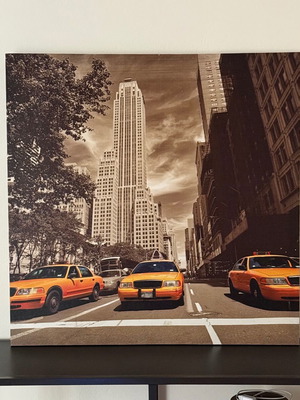 New York εκτυπωμένος καμβάς σαν καινούργιο 79x79 εκ