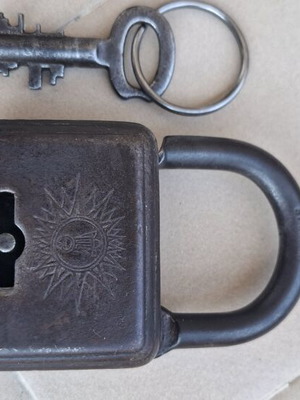 Volm 2 Tourig antique padlock made in Germany