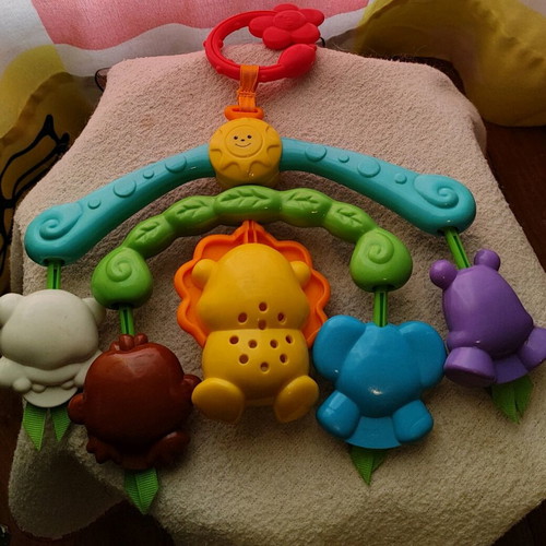 Fisher-Price baby stroller mobile toy used
