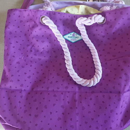 Santoro children's beach bag new, lilac shades