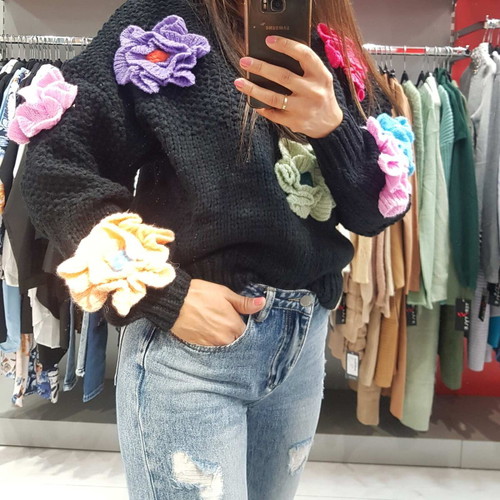 Γυναικεία πλεκτά φούτερ καινούρια one size, πακέτο 40 τεμαχίων