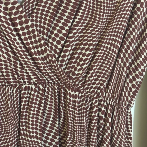 Cruise dress burgundy white like new, size S