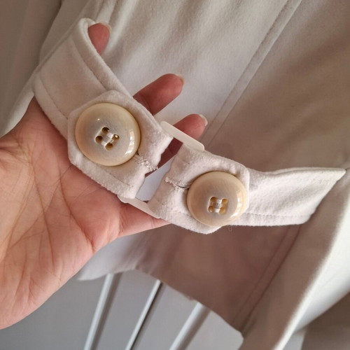 YSATIS White Ecru Jacket used, double button detail, size L