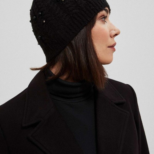 Woolen hat new black one size