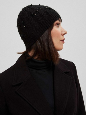 Woolen hat new black one size