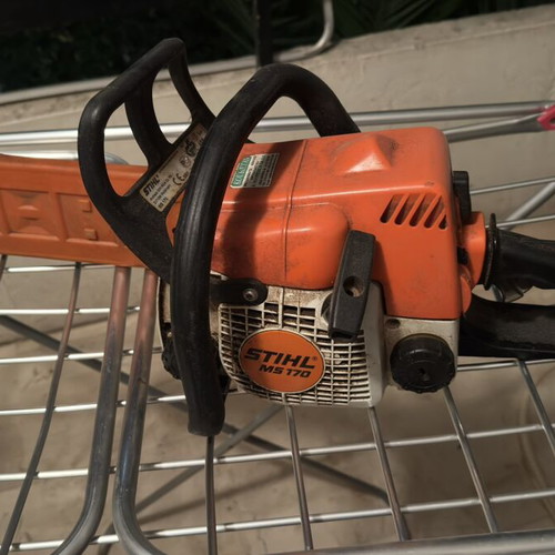 Stihl MS 170 chainsaw used, fully functional