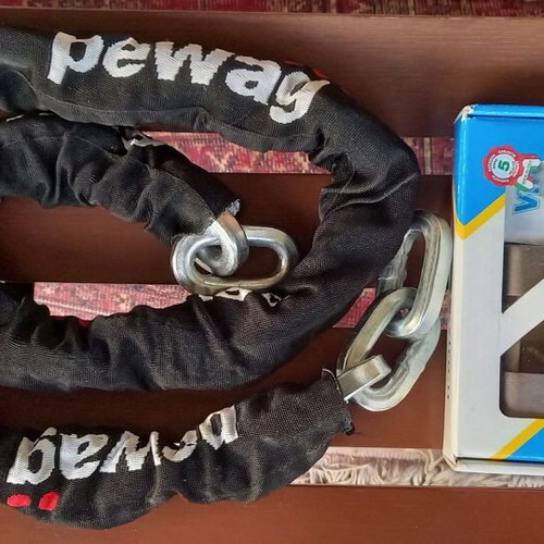 1/2" inch safety chain lock with padlock Inviolable