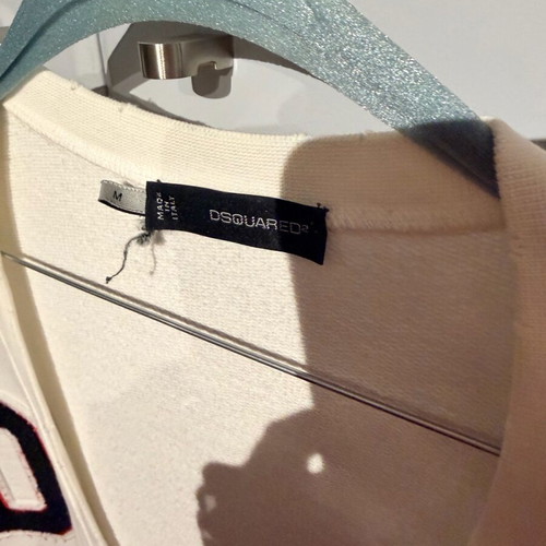Dsquared2 sweatshirt size M used, white with stain