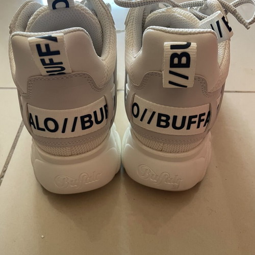 Buffalo sneakers like new, size 39, white and beige
