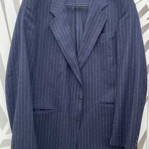 Modesto Bertotto Biella men's suit set like new, dark blue mohair fabric
