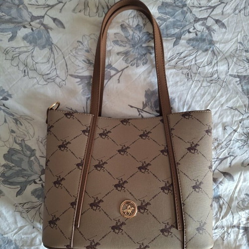 Women's crossbody bag, beige, brand new with tag