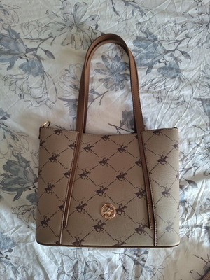 Women's crossbody bag, beige, brand new with tag