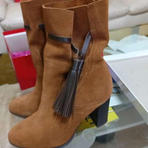 ACBC women's brown boots size 37 like new mid-calf
