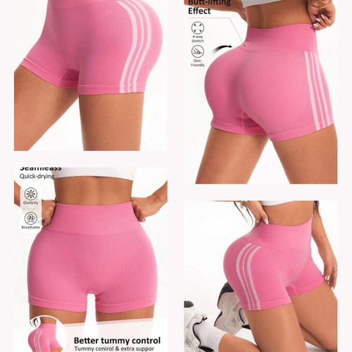 Sportswear gym yoga women's pink shorts size Small new