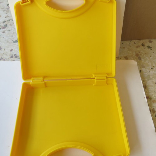 Playmobil yellow carry case used