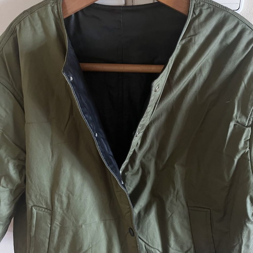 H&M reversible bomber jacket XXL, black and dark green