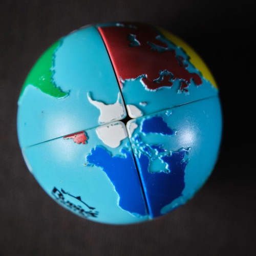 Rubik's World Puzzle used, original