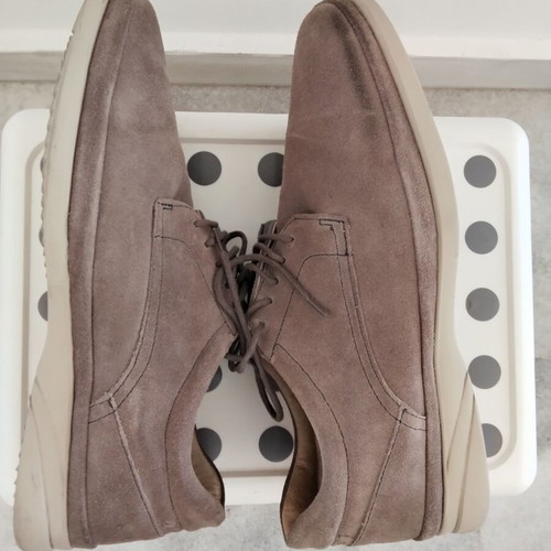 Samsonite Suede Casual Shoes Size 41 Like New Gray Brown