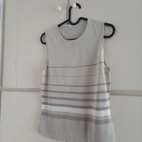 Marks & Spencer silk top large, like new, beige
