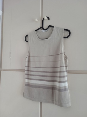 Marks & Spencer silk top large, like new, beige