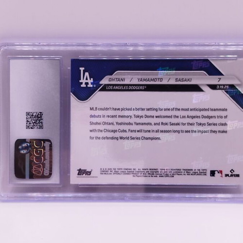 2025 Topps Now Ohtani Yamamoto Sasaki CGC 8 baseball card