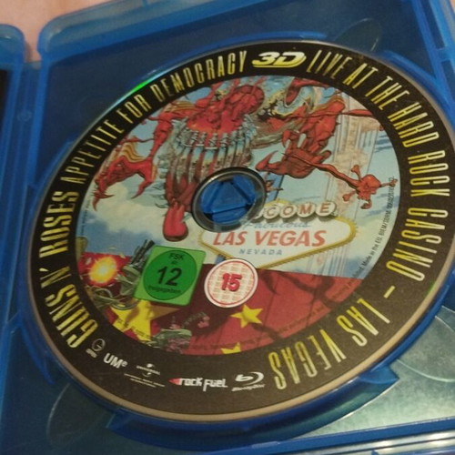 Guns N' Roses Appetite For Democracy 3D Blu Ray like new, metal