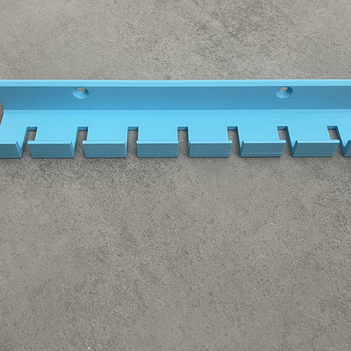 3D Printed Wall Mount for Screwdrivers with 7 Slots