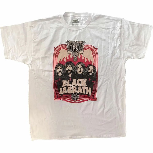 Black Sabbath Unisex Tee Faces XL new, white and red
