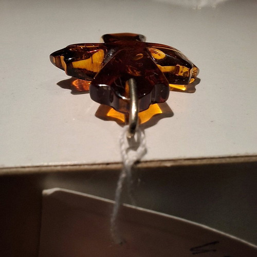 Amber cross solid Baltic amber new brown
