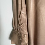 Zara Oversized πουκάμισο φόρεμα σατινέ μέγεθος S σαν καινούργιο, μπεζ taupe