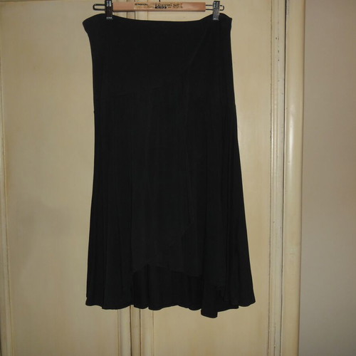 Madeleine cotton midi skirt black like new