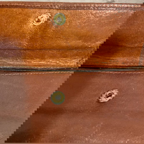 Πορτοφόλι γυναικείο δερμάτινο καφέ μεταχειρισμένο