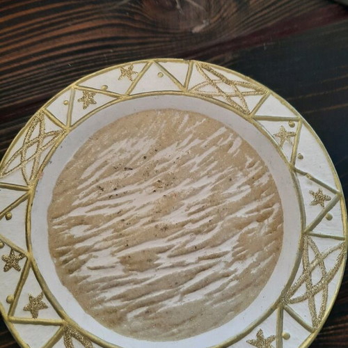 Earthenware platter like new, 24 cm diameter