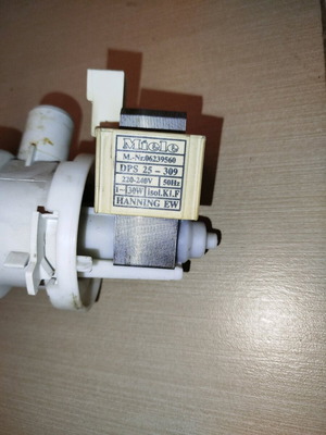 Miele W1714 washing machine pump used with plastic filter part