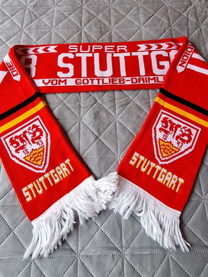 Ρετρό ποδοσφαιρικό κασκόλ VfB Stuttgart σαν καινούργιο
