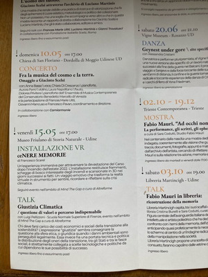 Φυλλάδιο του φεστιβάλ Ephemera Natura renovatur καινούργιο