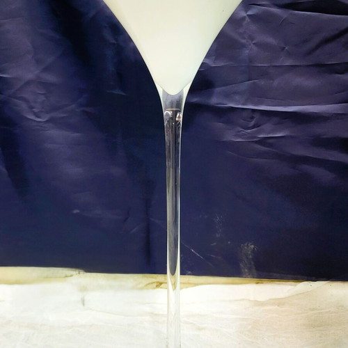 Decorative glass vases Martini set like new, heights 70cm & 90cm
