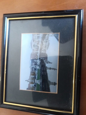 Small picture frame used, wooden, rectangular 20x16 cm