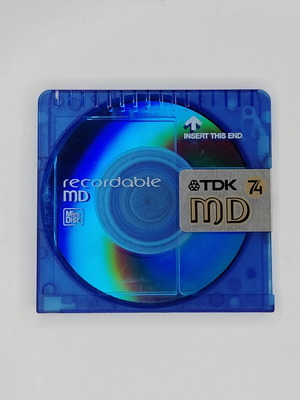 TDK MD 74 Color Series Blue MiniDisc used