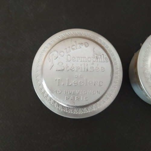 T.Leclerc vintage powder boxes set of 2 sealed from 1930s