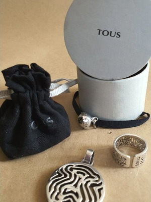 Tous silver set like new with pendant and ring