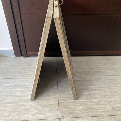 Decorative stand large like new with writing space, wood and metal