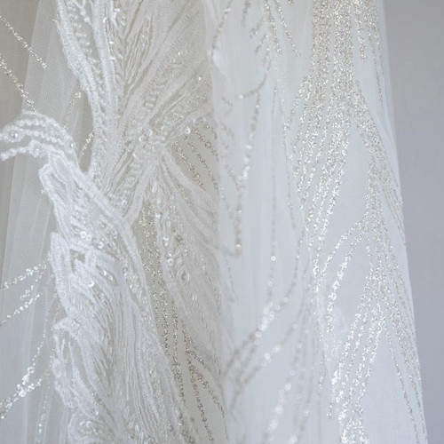 Millanova wedding dress worn once, white, size S 36 8