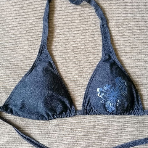 Vittorio Rossi bikini top size XL, blue